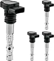Fesuda Ignition Coil 20113 Ignition Modules Compatible with Audi A3/A4 B6 Cabriolet/A4 B7/A4 B7 Avant/TT (1996-2006), VW Golf IV (1J1) (1997-2005) 4pcs