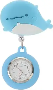 [ROMANSENTIAL] Pocket Watch Watches Second Nursing Clock Fob Watch for Nurses Retractable Watch Nurses Fob Watch Retractable Fob Watch Fob Watch Women Glow Nurse Watch Blue