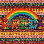 Marching Rainbow Grateful Bears BLOTTER ART perforated tabs psychedelic art