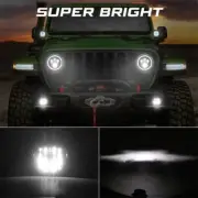 NIB Factory Style LED Fog Lights Jeep Replace # 82215163 Waterproof # 82215163