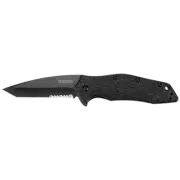 Kershaw Knives Kuro Tanto 1835TBLKST 8Cr13MoV Stainless Black Nylon