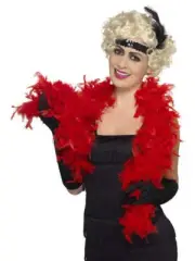 Red Feather Boa