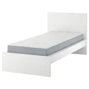 MALM bed frame with mattress, white/Vesteröy extra firm, Single