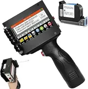 Portable Mini Label Qr Code Printer Machine,Handheld Inkjet Printer,Inkjet Coder with Original Fast-Drying Ink,4.3in Touch Screen, for Date Barcode Batch Number Logo Qr Code Machine