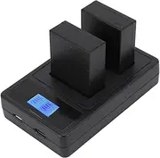 NP W126 Camera Battery, 2 Pack 1500mAh Replacement Battery and Dual USB with USB and Type C Port Portable LCD Dual Slot for X100V X100 FA5 XA10 XE4 FinePix Camera