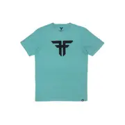 Fallen Footwear Men Trademark Cotton Tees Regular Fit Blue Coral/Black