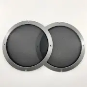 8" Dark Gray Car Speaker Cover ABS Frame Steel Mesh Sub Woofer Subwoofer Grill