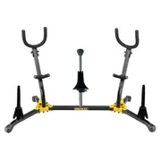 Hercules Alto/Tenor Soprano Saxophone/Flute/Clarinet Instrument Stand/Holder BLK