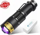 UV Light Ultraviolet LED Flashlight Blacklight Portable Torches 395Nm LED Black