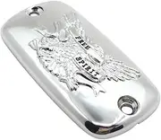 Chrome Motorcycle Brake Master Cylinder Reservoir Cover Free Spirit Eagle Head Ornament For Honda Shadow 400 700 Magna 250 750 Steed 400 600 Valkyrie Goldwing