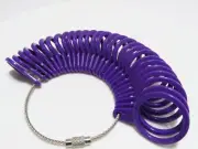 Finger Ring Size Plastic Gauge Measure Finger Sizes 1-13 Jewelry Ring Sizer Tool