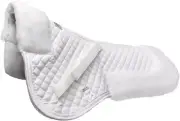 English Half Saddle Pad, Multi-Purpose Fleece-Lined for Comfort and Support