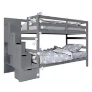 Galla Staircase Storage Bunk Bed - Solid Wood