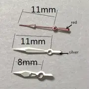 11mm Red Second Hand Silver Trim Watch Hands for Miyota 2315 2035 2036 2115 2305