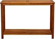Generic Garden Console Table 110x40x75 cm Solid Acacia Wood