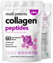 VEV Multi Collagen Peptides Powder 1 lb – Type I II III V X Hydrolyzed Collag...