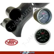 Pillar Pod for Nissan Navara 2015-on + Oil Temp + Volt Black Gauges