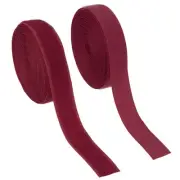 Sew on Hook and Loop Tape, 1 Inch Nylon Fastener Strips 5 Yards (Dark Red)