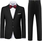 [SaiLiiny] Boys Formal Suit Set Complete Outfit Slim Fit Tuxedo for Boy