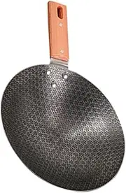 KITANDOVE Traditional Wok Deep Frying Pot Non Stick Frying Pan Small Kitchen Gadgets Cooking Pot