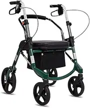 Walkers for The Elderly Walker for Seniors Rollator Foldable Drive Walking Aids, Walking Aids 4 Wheels Portable,Upright Posture Rolling Walker Double Brake System,Used for Seniors Walking Little