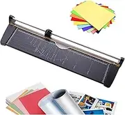 Manual Precision Rotary Paper Trimmer Cutter, Commercial A2 Paper Cutter, Cutting A2/A3/A4/A5 Paper, Photos, Cards, Rotary Paper Cutter