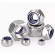 10PCS 6#-32 304 Nyloc Self LockingHexNutsNylon InsertLock NutsA2Stainless