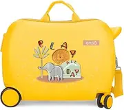 [Enso] Play All Day Children's Suitcase Yellow 50x38x20cm Hard ABS Combination Lock Side 38L 1.8kg 0 Hand Luggage, Lemon Tree, Children's Suitcase, Lemon Tree, Children's Suitcase