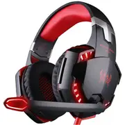 Game Headphones Gaming Headsets Bass Stereo Over-Head Earphone Casque PC Laptop Microphone Wired Headset For Computer PS4 Xbox - Red