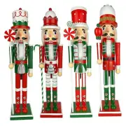 Candy Peppermint Wooden Christmas Nutcracker 20 inch, Christmas Decoration