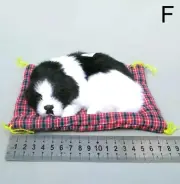 Doll House Accessories - 1 x Mini Black & White Dog on a Bed (Dog Barks)