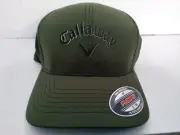 Callaway Stretch Fitted Golf Cap Deep Green - 23 Men NEW
