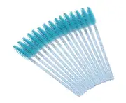 50 PCS Disposable Eyelash Mascara Brushes for Eye Lashes Extension Eyebrow and Makeup,blue