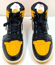 Nike Air Jordan 1 Retro High OG Yellow Toe Taxi 555088-711 Size 13
