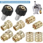 9Pcs Pressure Washer Adapter Set 5000PSI M22 to 3/8inch Quick Connect xiWgW