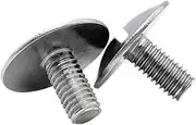 1-10 PCS M2.5 M2 M3 M4 M5 M6 304 Stainless Steel GB947 Slotted Flat Head Extra Large Flat Head Screw Flat Round Head Bolt(2X810P)