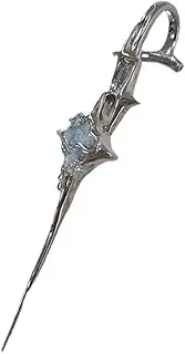 [CIXVOEMK] Gothic Lightning Ear Cuff, Silver Crystal Ear Crawler, Non-Piercing Cartilage Wrap