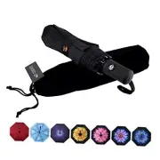 Travel Umbrella Windproof Automatic Umbrellas-Factory Outlet umbrella black