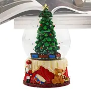 Snowing Christmas Globe Christmas Tree Snow Globes With Swirling Glitter great