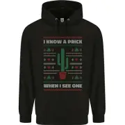 Funny Christmas Cactus Prick Childrens Kids Hoodie