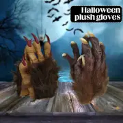 Halloween Wolf Gloves Claw Werewolf Cosplay Costume Monster Hand Paw Scary Props