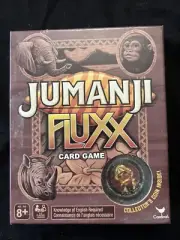 Jumanji Fluxx Card Game with Collector's Coin Cardinal Game New