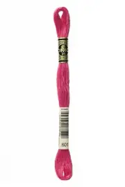 DMC - Color # 601 - (Impatiens Pink) -- Embroidery Floss -- Per Skein