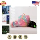 Cozy Glow-in-the-Dark Unicorn Reading Pillow for Kids - Back Support Cushion