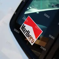 在飛比找蝦皮購物優惠-Zr 適用於 JDM 汽車貼紙萬寶路賽車贊助商品牌反光貼紙車