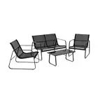 Outdoor Lounge Setting Garden Patio Furniture Textilene Sofa Table