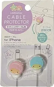 Sanrio Little Twin Stars Cable Protector Cell Phones Accessories 2pcs Set for iPhone (Lightning Cable)