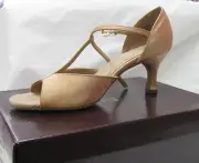 Bloch Ballroom Dancesport Shoes, Style Isabella Illeana Rose Satin 2.5" Heel New