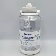 Takeya Motivational Water Bottle 64 oz Straw Times to Drink BPA-Free FREE SHIP
