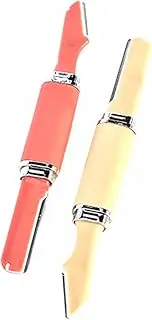 Healeved Set of 2 Eyebrow Razors Women's Trimmer Red for Safe and Precise Hair Removal